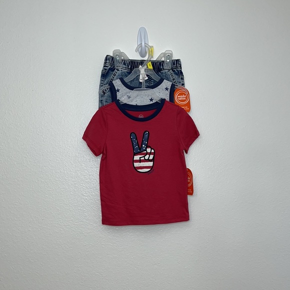 Wonder Nation Toddler Boy Americana set 3T - Picture 2 of 8